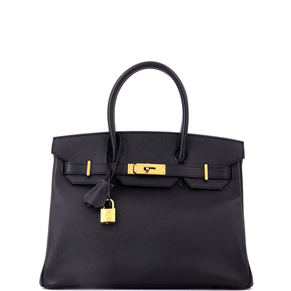 Hermes Birkin 30 Black Epsom with Gold Hardware